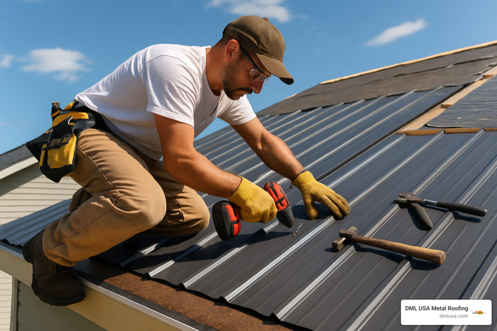 how are metal roofs installed