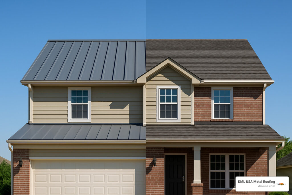 Roofing metal vs shingles