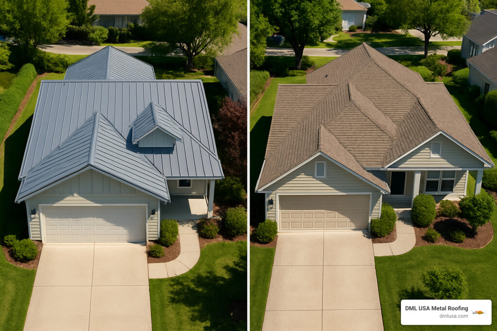 do metal roof cost more than shingle roofing