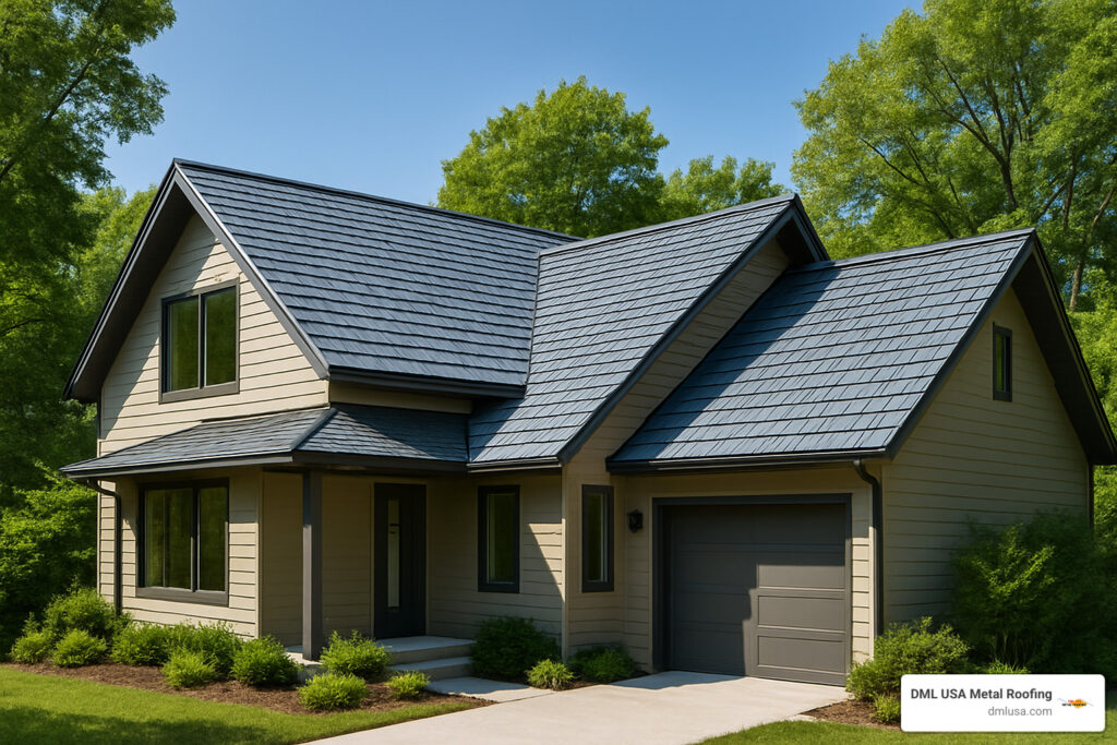 Eco-friendly metal shingles