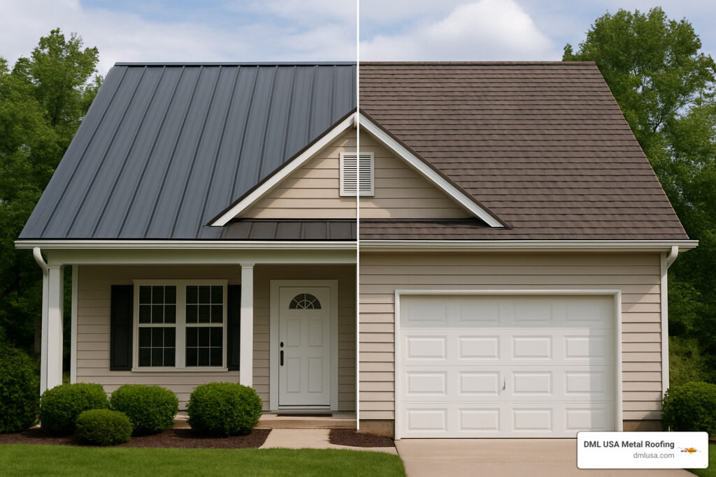 how much does a metal roof cost versus shingles