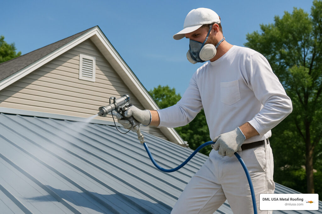 metal roof painting companies near me