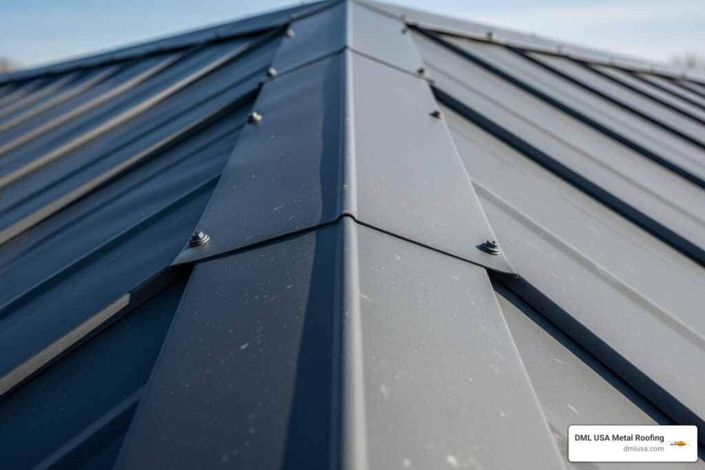 ridge cap for metal roofing