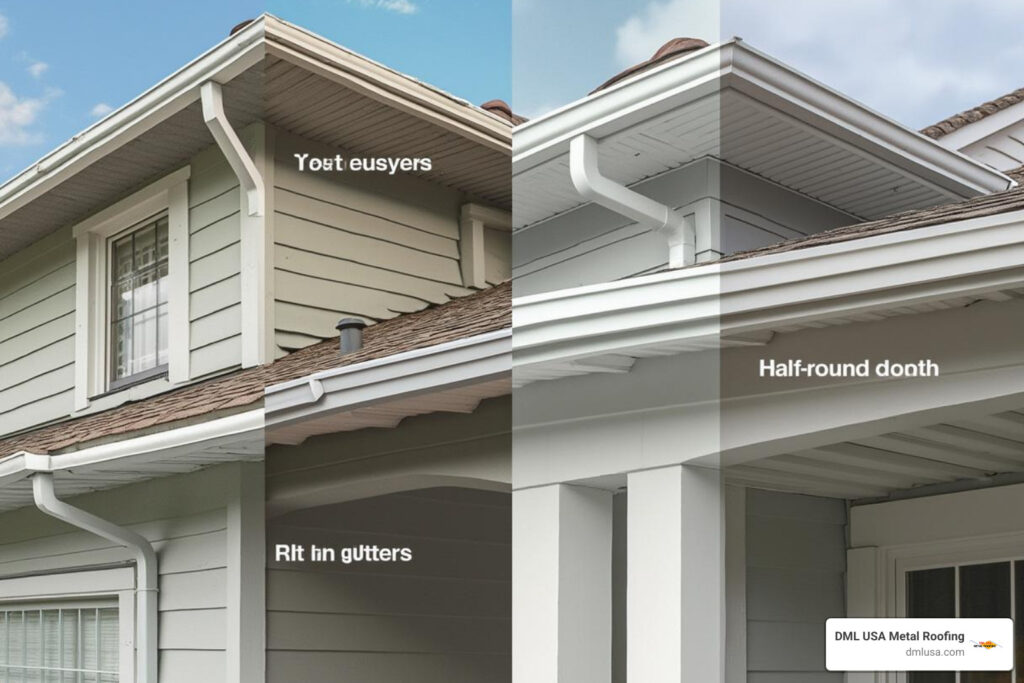 types of gutters