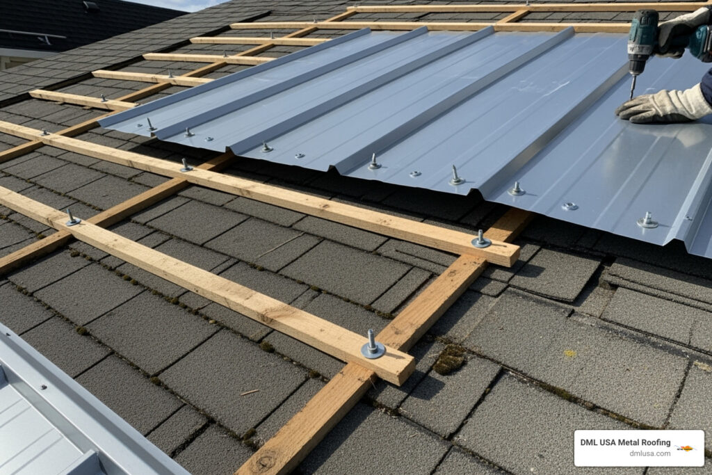 can i put metal roofing over shingles