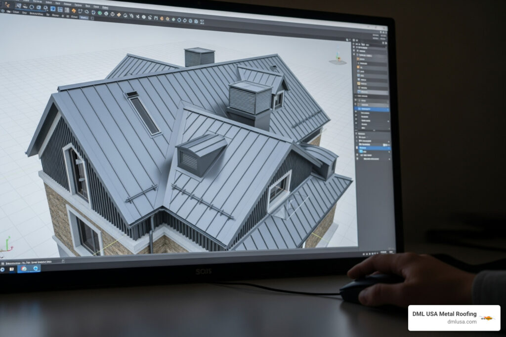 Metal roof design software