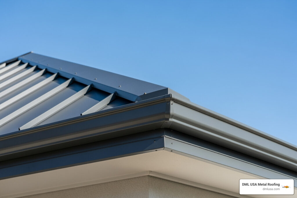 Metal roof edge protection